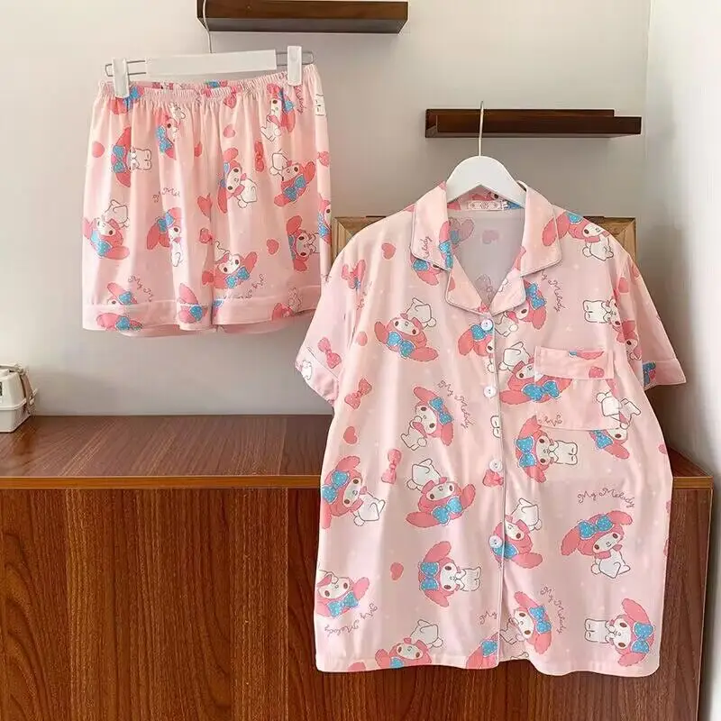 Women Cotton Pajamas Sweet Cute Summer Home Wear