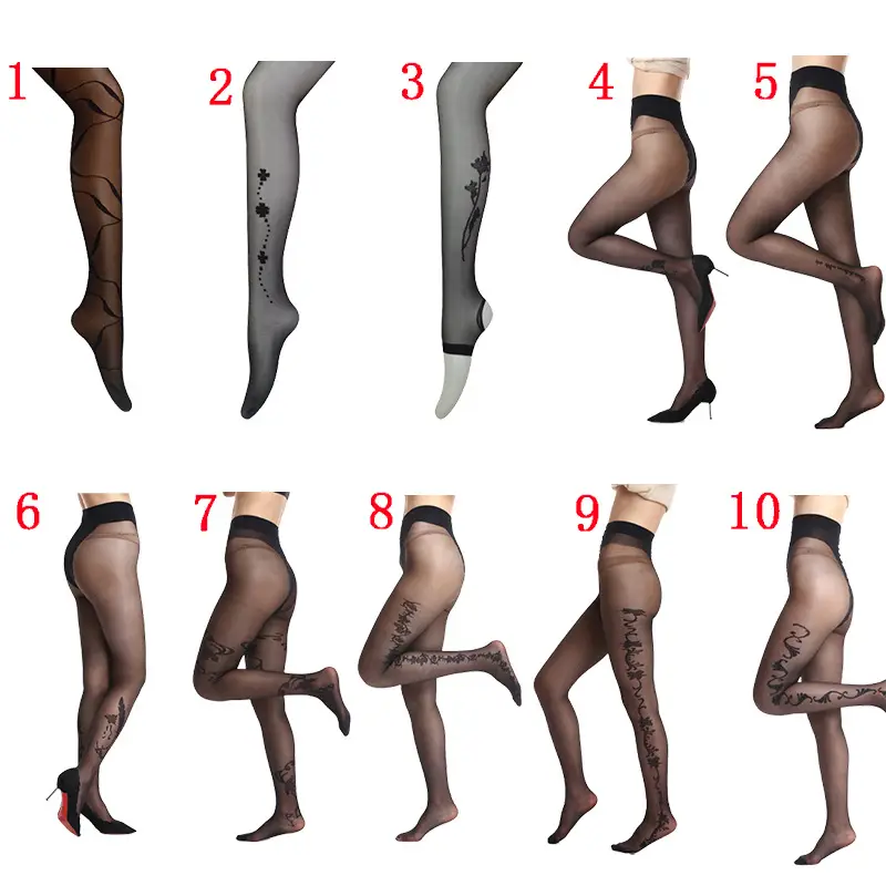 Stylish Black Silk Thigh-High Stockings for Women