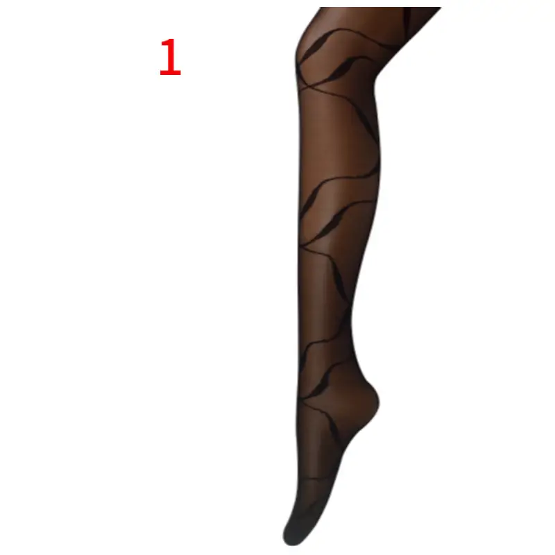 Stylish Black Silk Thigh-High Stockings for Women