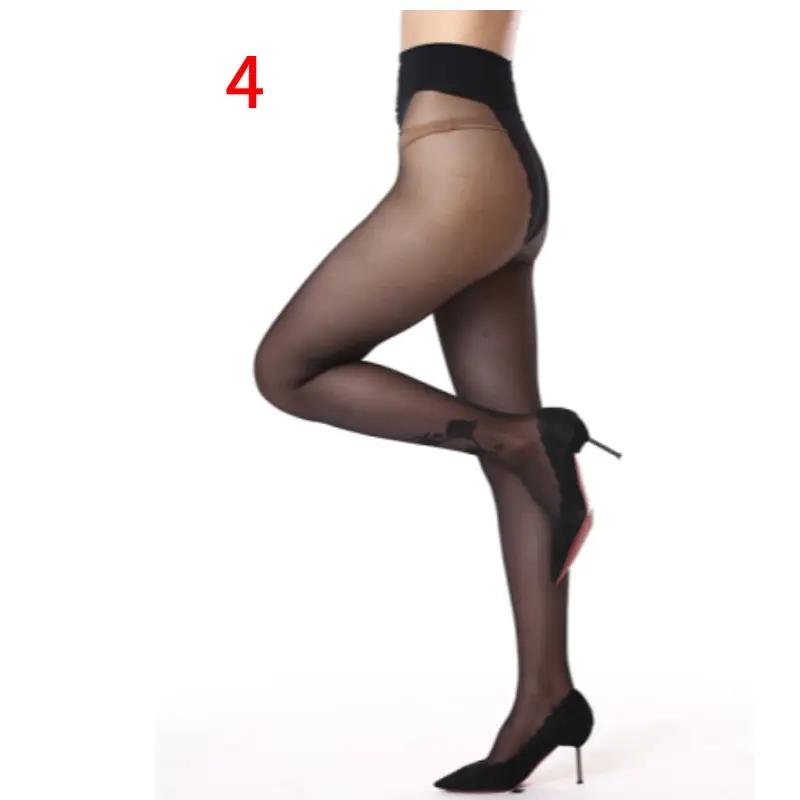 Stylish Black Silk Thigh-High Stockings for Women