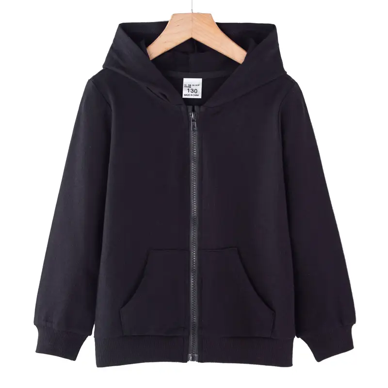 Pink Full-Zip Hoodie for Kids, Soft & Durable