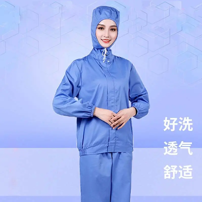Hooded Work Clothes for Food & Pharma Factories