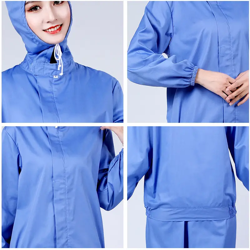 Hooded Work Clothes for Food & Pharma Factories