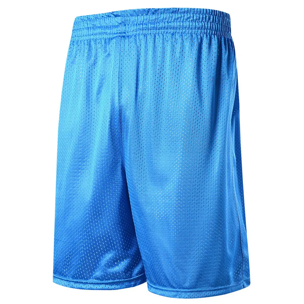 Men Double-Sided Mesh Basketball Shorts Black White Plus Size Summer