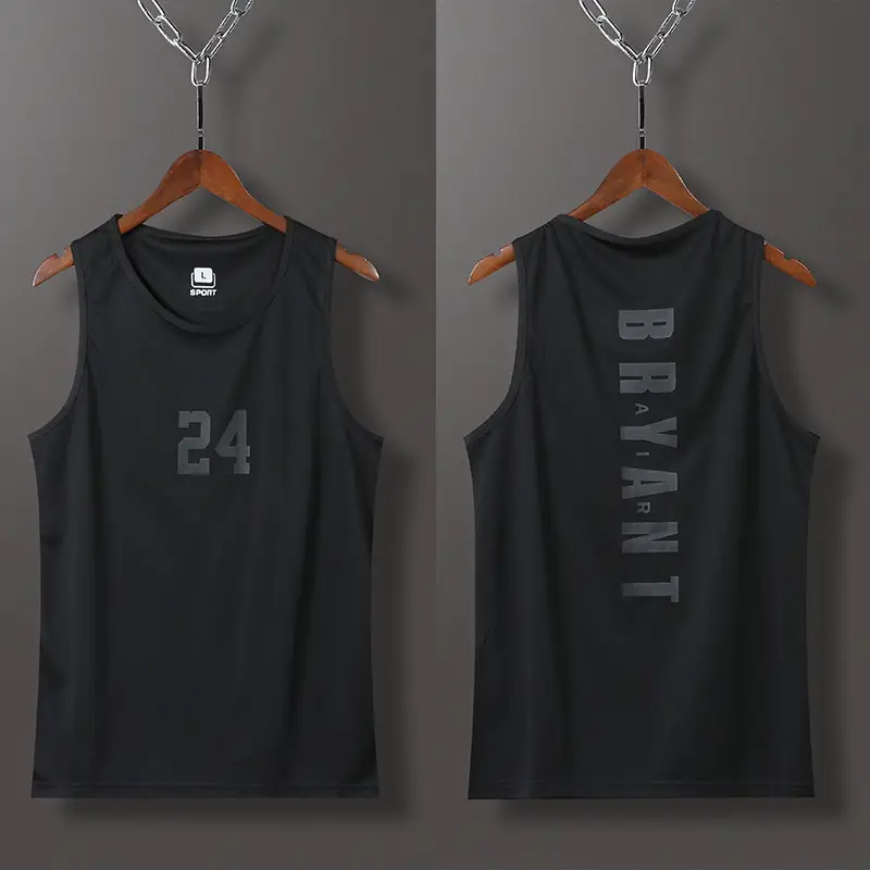 Men's Kobe Basketball Vest Loose Quick-Dry White