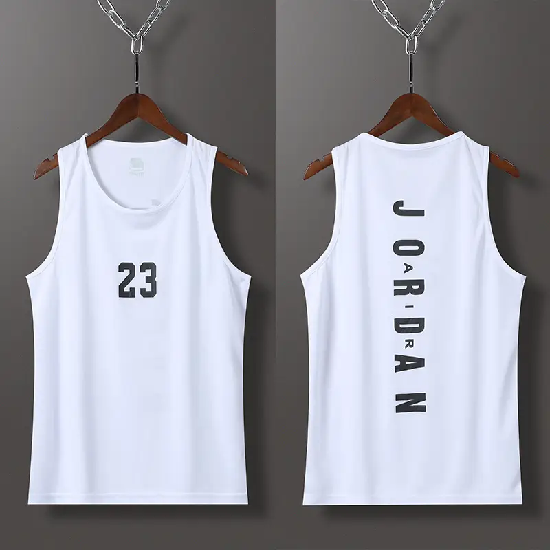 Men's Kobe Basketball Vest Loose Quick-Dry White