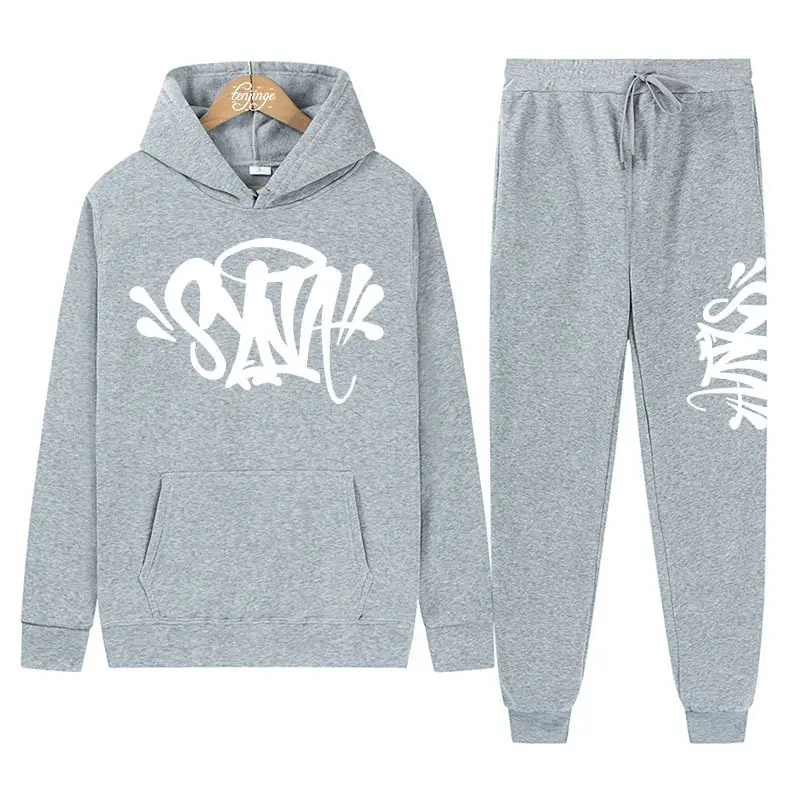 Light Blue Women's Fleece Hoodie Pants Set