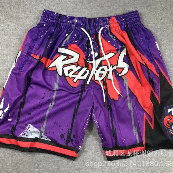 Foreign trade wholesale new Lakers 76ers Heat Raptors Magic Warriors pocket swing shorts NFL basketball pants