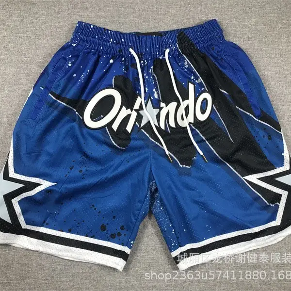 Foreign trade wholesale new Lakers 76ers Heat Raptors Magic Warriors pocket swing shorts NFL basketball pants
