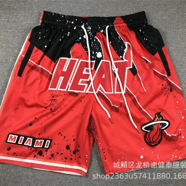 Foreign trade wholesale new Lakers 76ers Heat Raptors Magic Warriors pocket swing shorts NFL basketball pants