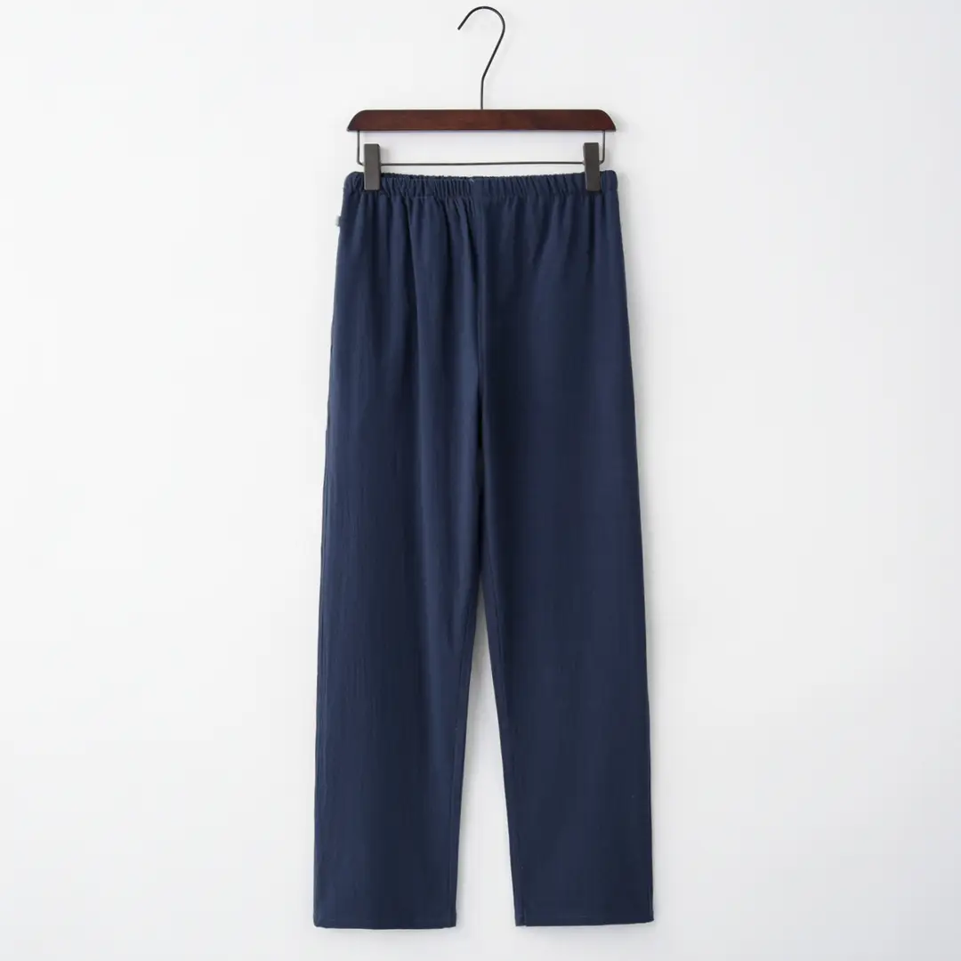Men Cotton Linen Taiji Pants Multi Color