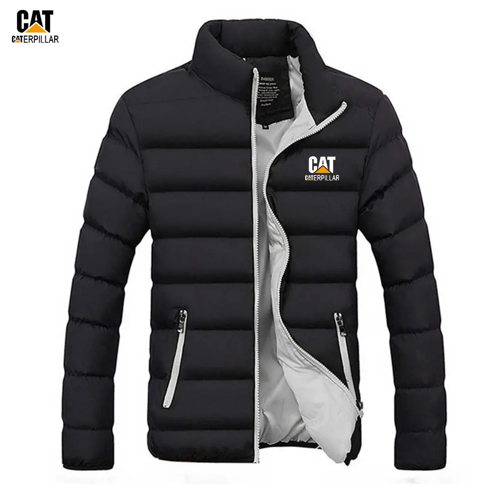 Men's Black Caterpillar Winter Puffer Jacket