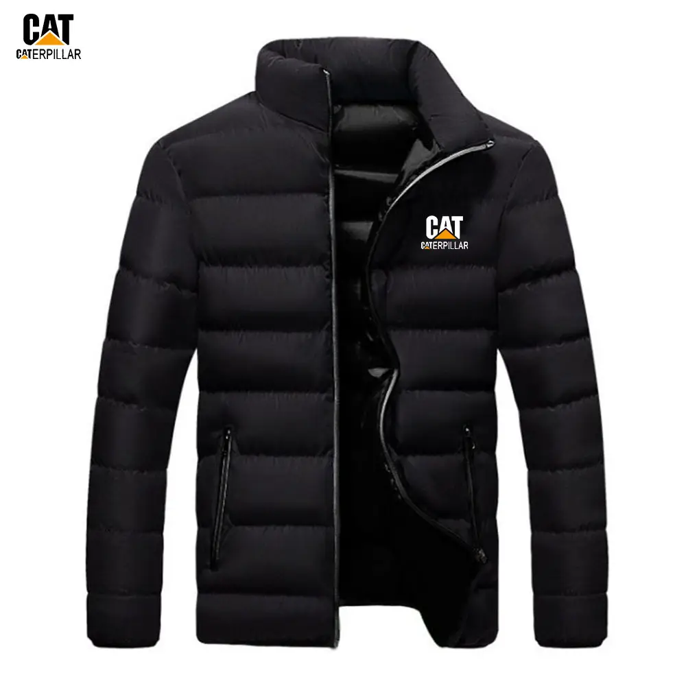 Men's Black Caterpillar Winter Puffer Jacket