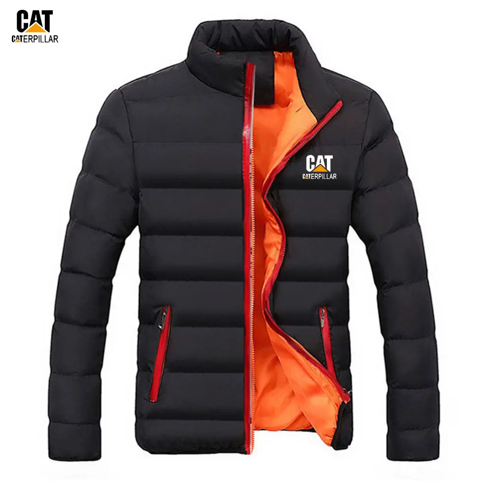 Men's Black Caterpillar Winter Puffer Jacket