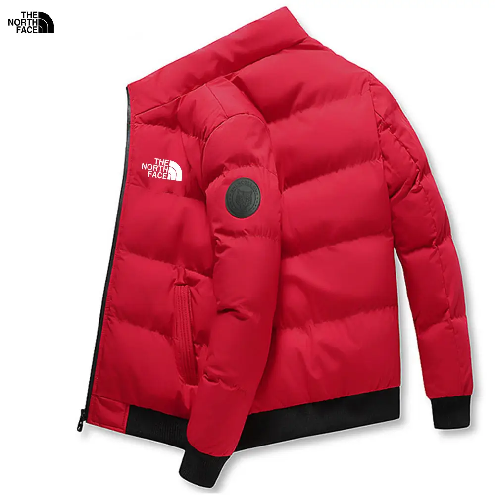 Men Black North Face Puffer Jacket Winter Warm Zipper