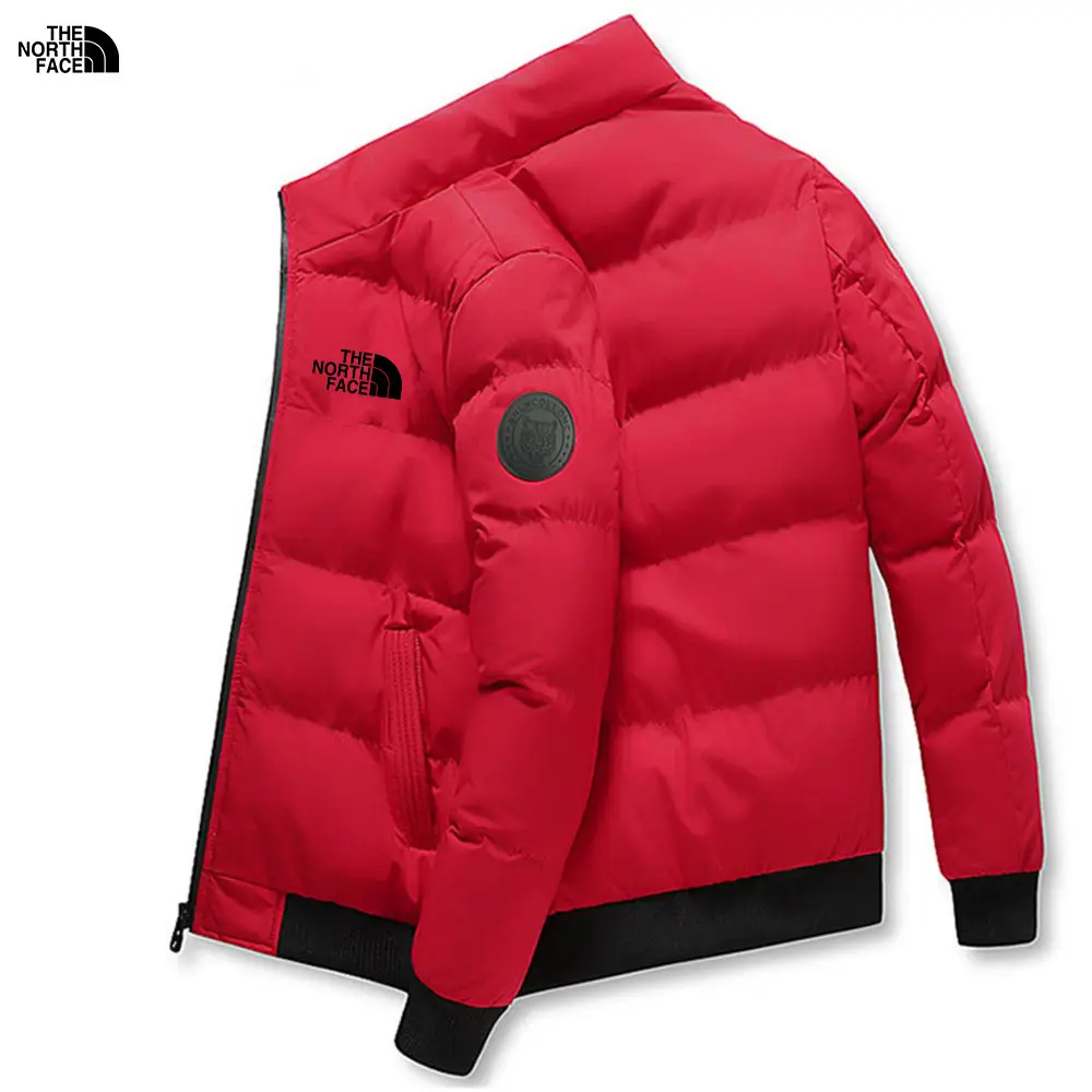 Men Black North Face Puffer Jacket Winter Warm Zipper