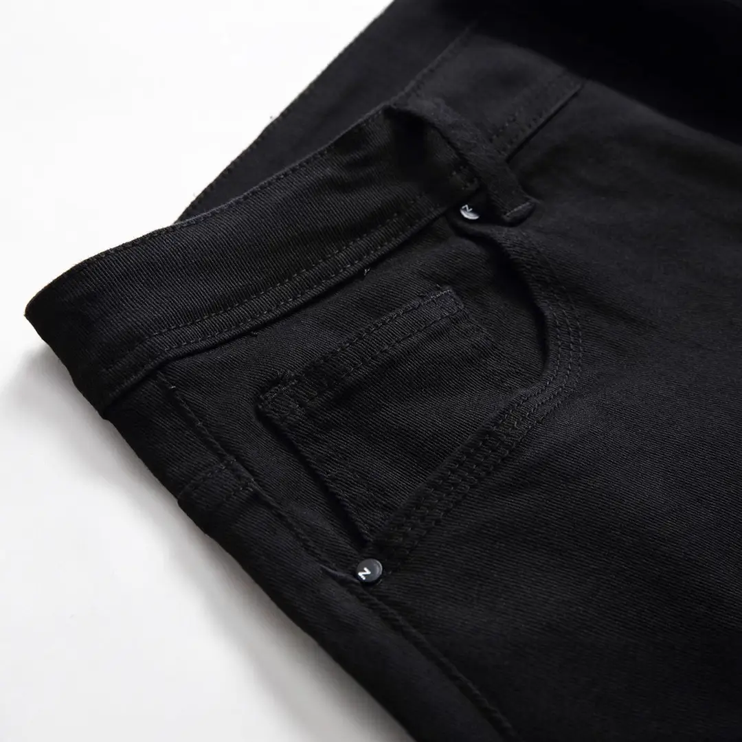 Black Ripped Slim Fit Men's Jeans