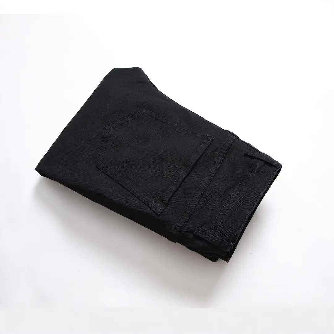 Black Ripped Slim Fit Men's Jeans