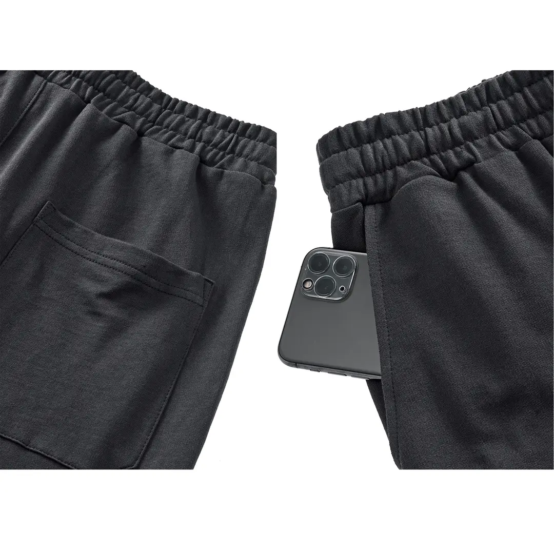 Men Cotton Casual Straight Pants Multi Colors