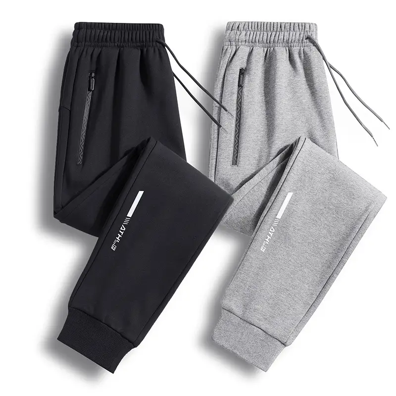 Men Loose Jogger Pants Black Navy Plus Size Autumn