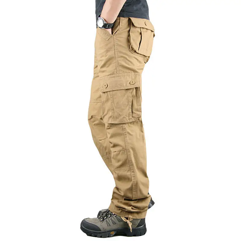 Army Green Cargo Pants for Men, Durable & Stylish, Multi-Pocket, Relaxed Fit