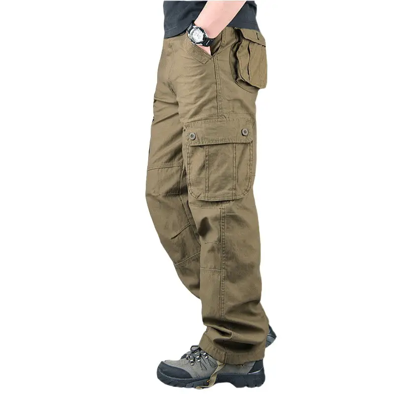 Army Green Cargo Pants for Men, Durable & Stylish, Multi-Pocket, Relaxed Fit