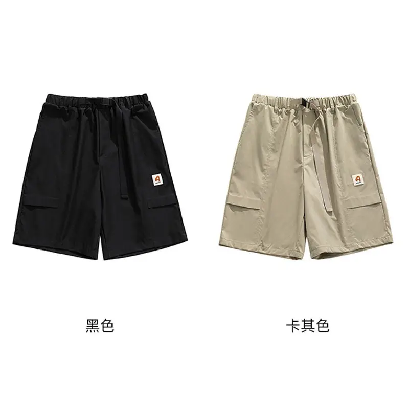 Men Loose Fit Quick-Dry Shorts XL Black Summer