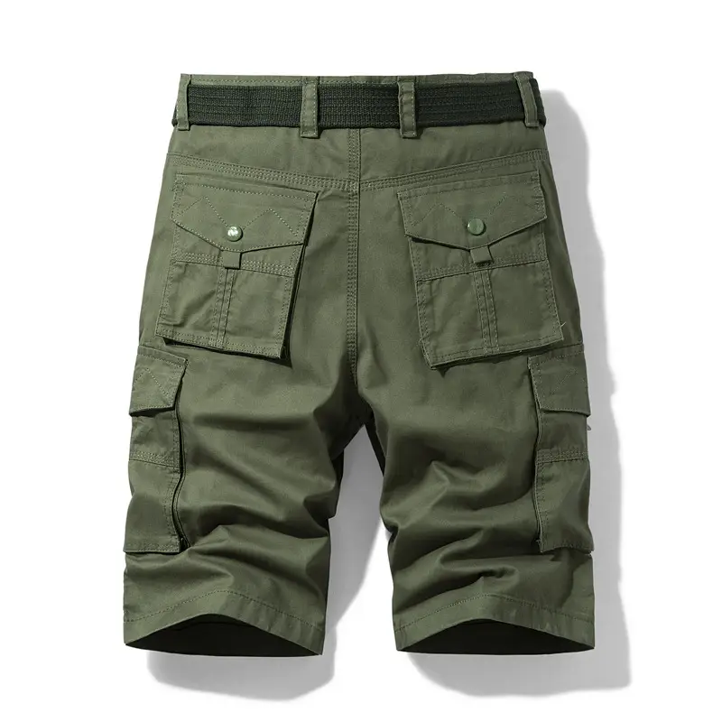 Men Khaki Multi-pocket Work Shorts Large Size Summer Casual