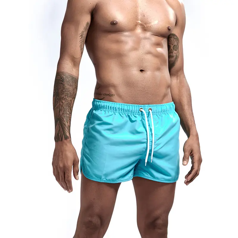 Men's Quick-Dry Mint Beach Shorts Polyester