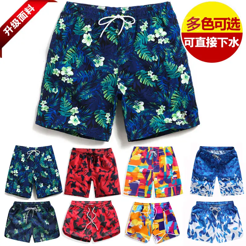 Men's Loose Beach Shorts Multi Color Waterproof Summer Swimwear
