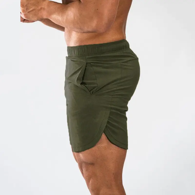 Men Red Quick-Dry Sports Shorts