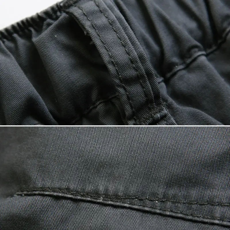 Men's Deep Grey Loose Cargo Shorts Plus Size Summer