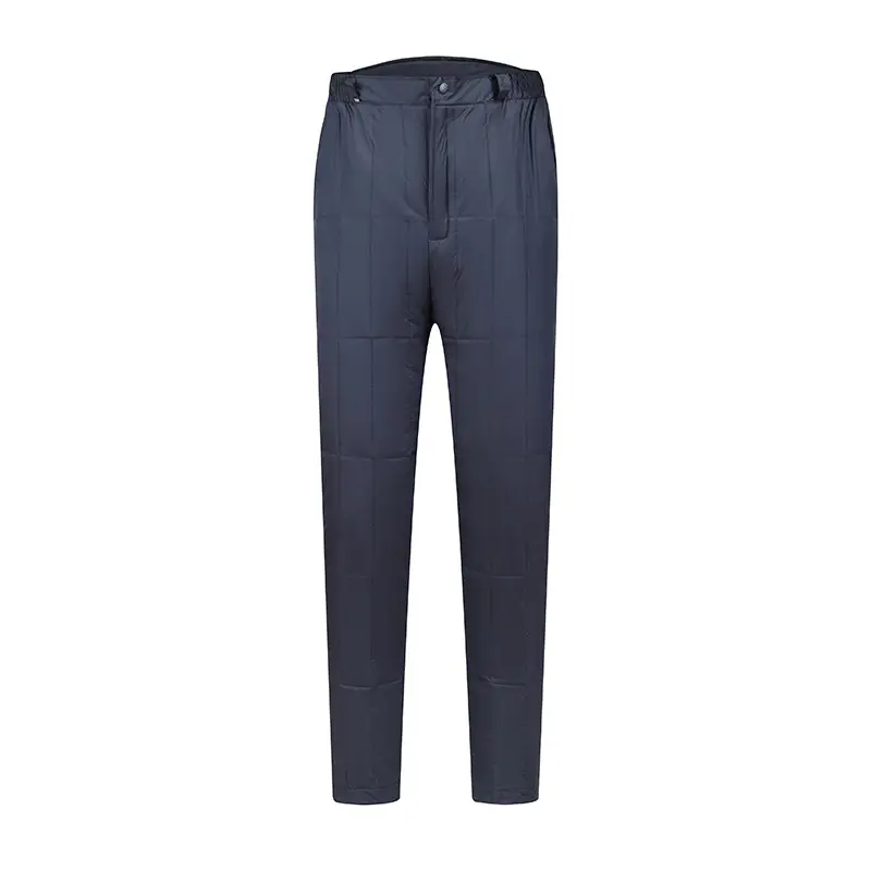 Men Winter Down Pants Dark Blue Thickened -40°C