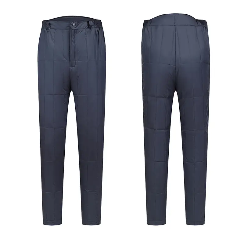 Men Winter Down Pants Dark Blue Thickened -40°C