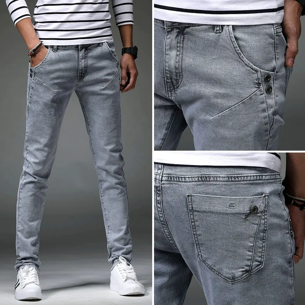 Korean Slim Fit Jeans 2024 Denim Stretch Pakistan
