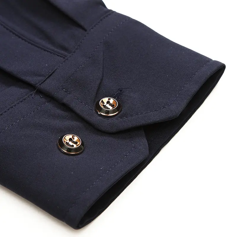 Plus Size Black Loose Fit Men's Autumn Casual Shirt