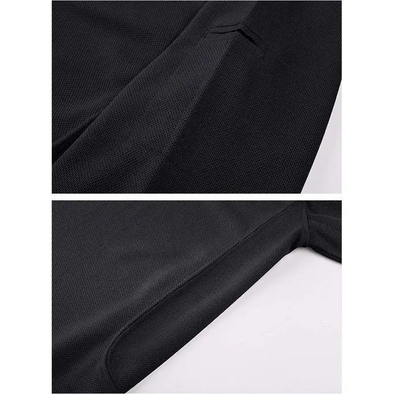 Men Black Sporty Short Sleeve Polo Shirt