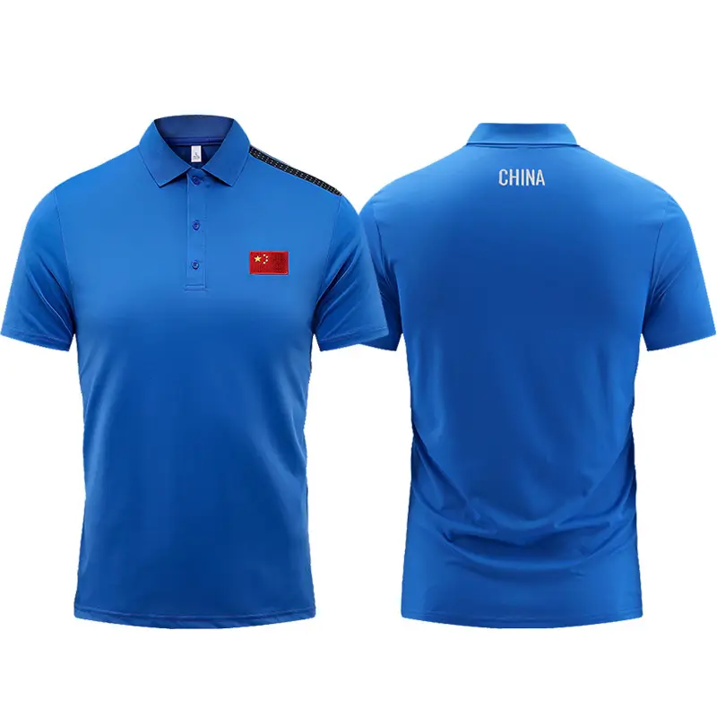 Summer Red Polo T-Shirt for Martial Arts School Uniform