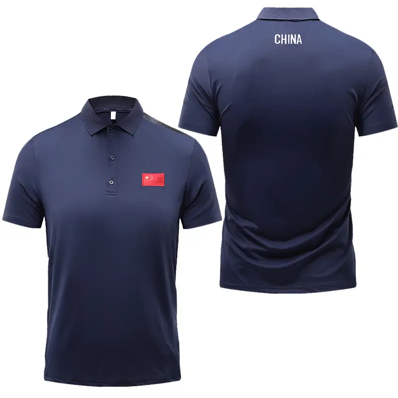 Summer Red Polo T-Shirt for Martial Arts School Uniform