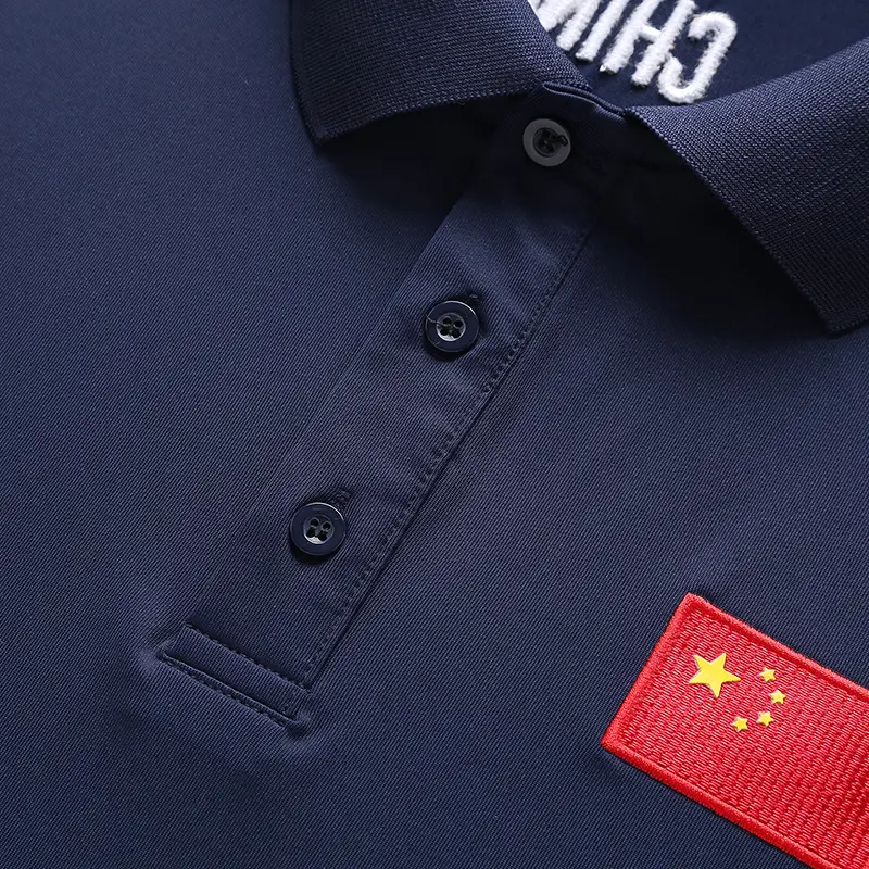Summer Red Polo T-Shirt for Martial Arts School Uniform