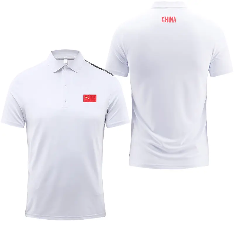 Summer Red Polo T-Shirt for Martial Arts School Uniform