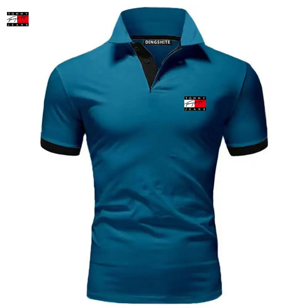 Men Red Polo Shirt Summer Stylish Short Sleeve