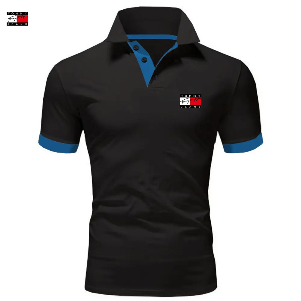 Men Red Polo Shirt Summer Stylish Short Sleeve