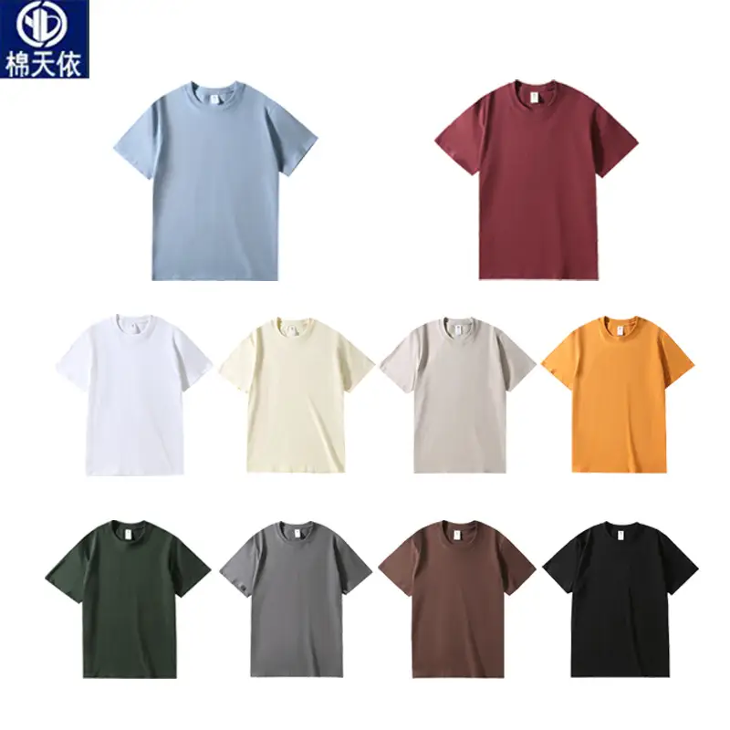 Men Pure Cotton Round Neck T-Shirt Summer Multicolor