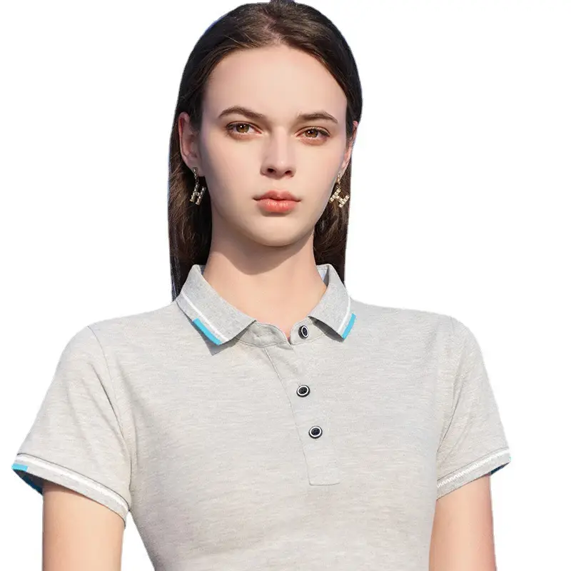Custom High-End Polo Shirts for Men Women Logo Embroidery