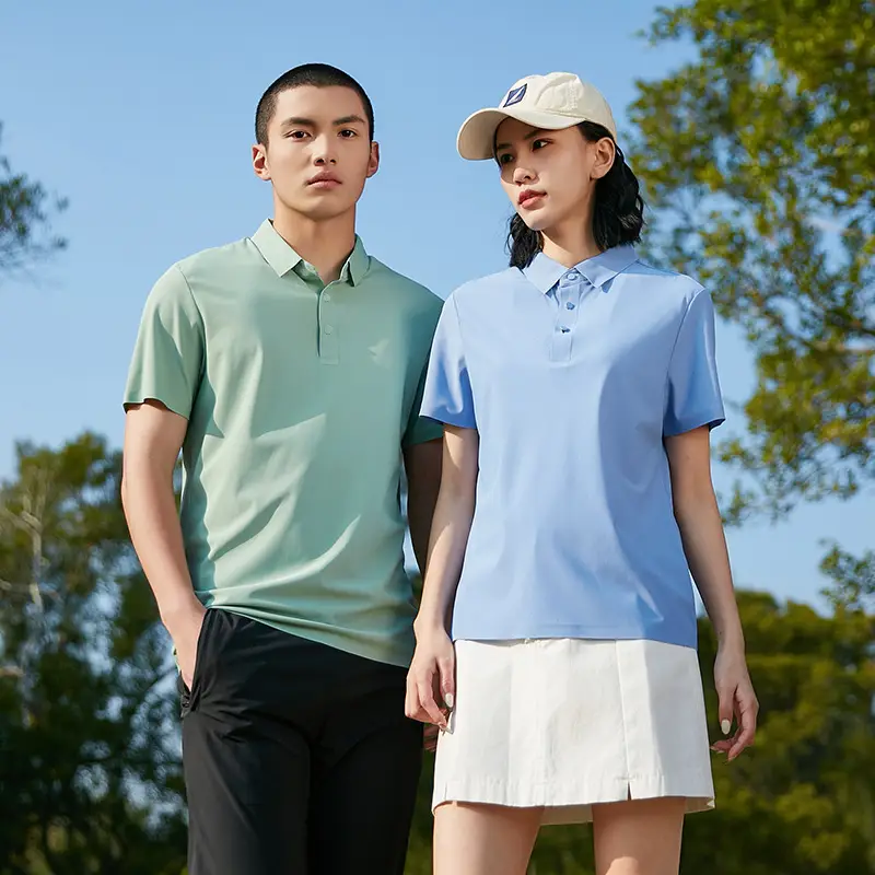 Men's Ice Silk Polo Shirt Summer Breathable Short Sleeve