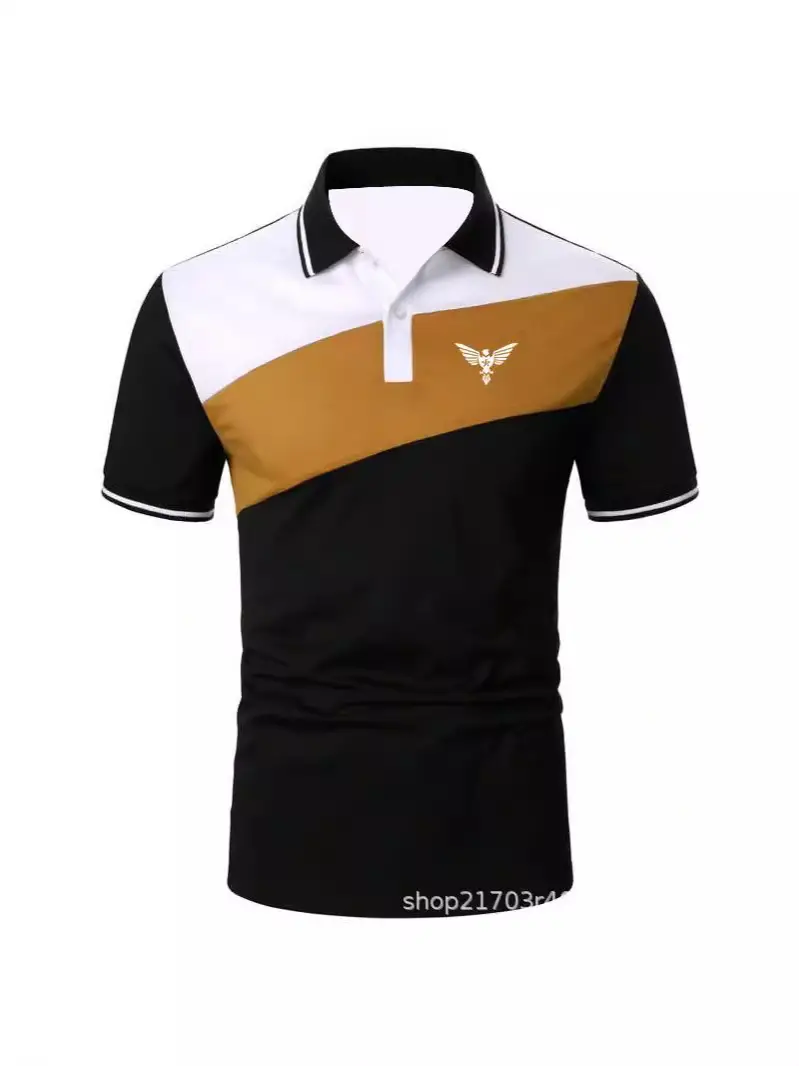 Men Pink Black Casual Polo Shirt 2024 New Collection