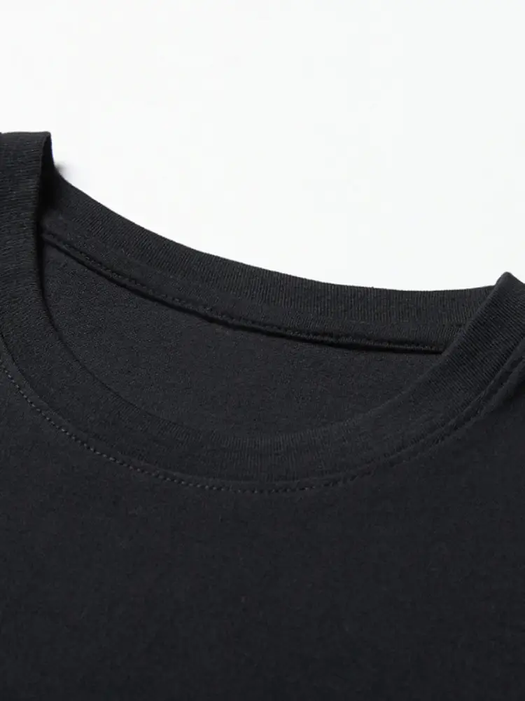 Men Cotton Short Sleeve T-Shirt White Logo Custom