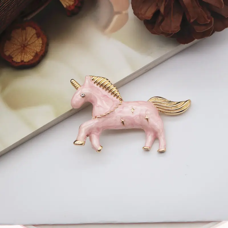 Lucky Horse Pendant Brooch for Women