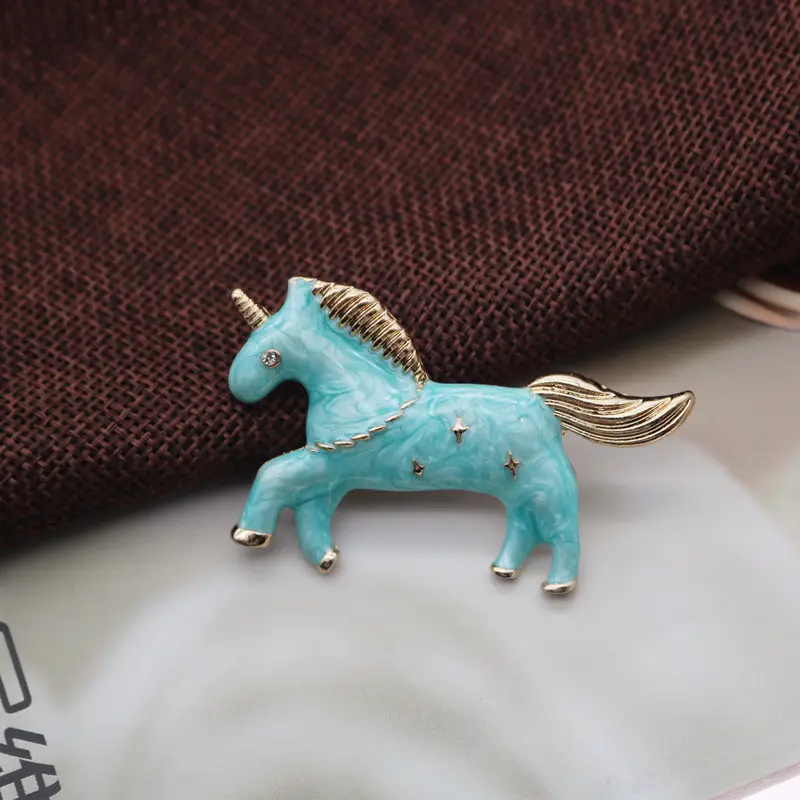 Lucky Horse Pendant Brooch for Women